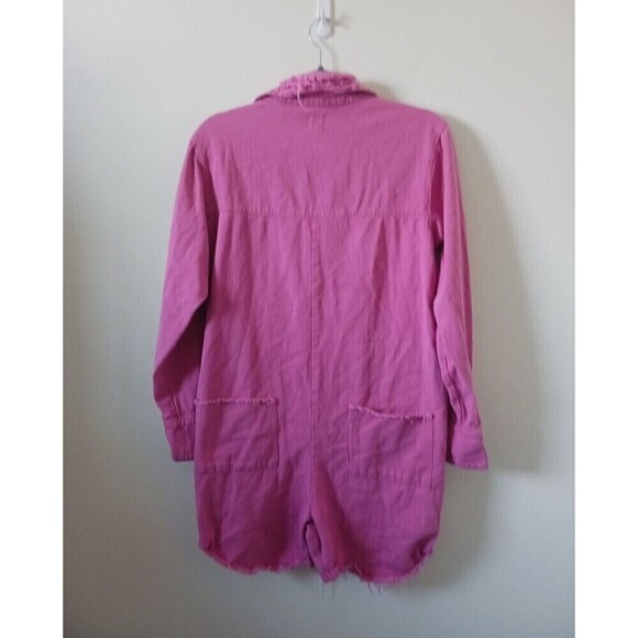 No.‎ 1 Los Angeles Denim Romper Long Sleeve Pink Size M - Picture 2 of 12